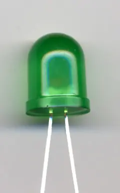 10MM GREEN LED LONG LEAD