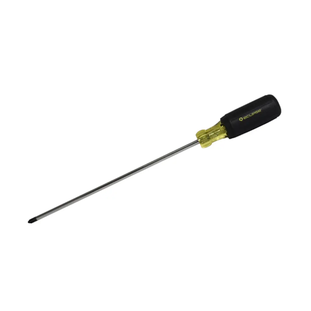 PHILLIPS SCREWDRIVER, #2X10", RUBBER GRIP