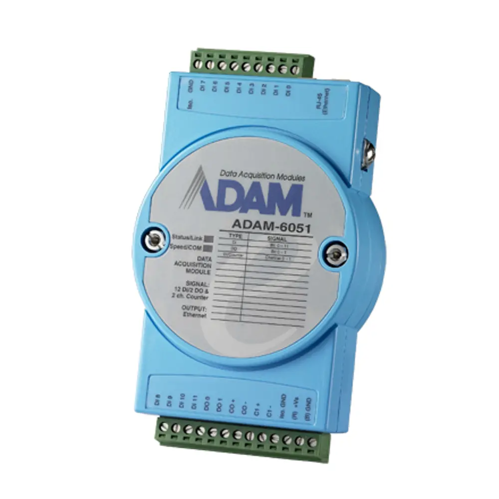 12-CH DI, 2-CH DO, 2-CH COUNTER MODBUS TCP MODULE