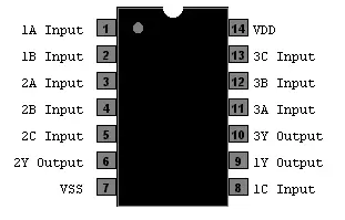 CD4075BE CMOS Triple 3-Input OR Gate IC - DIP-14 Package (Pack Of 20) For Electronics Projects
