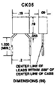 50V .047UF MON CER CAP