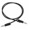 BANANA PLUG PATCH CORD (BLACK)