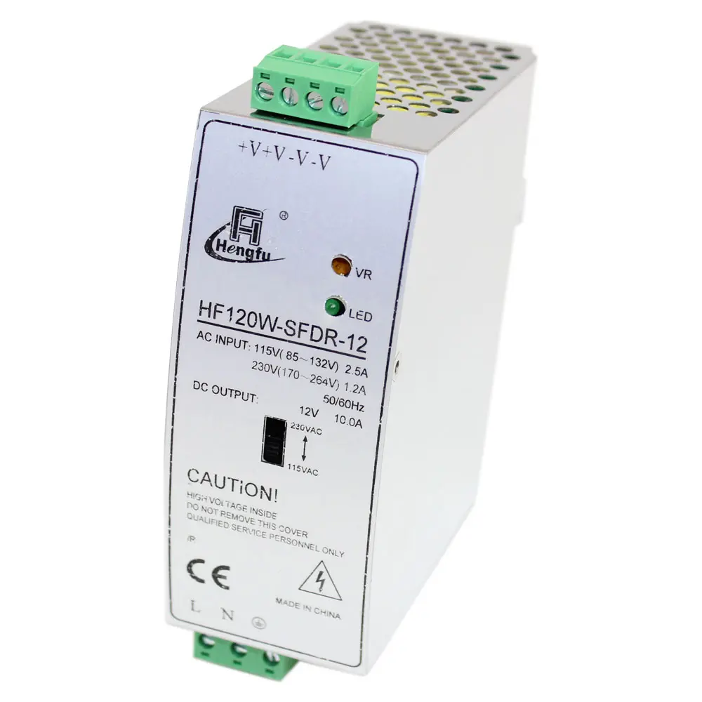 12 V 120 WATT DIN RAIL MT POWER SUPPLY