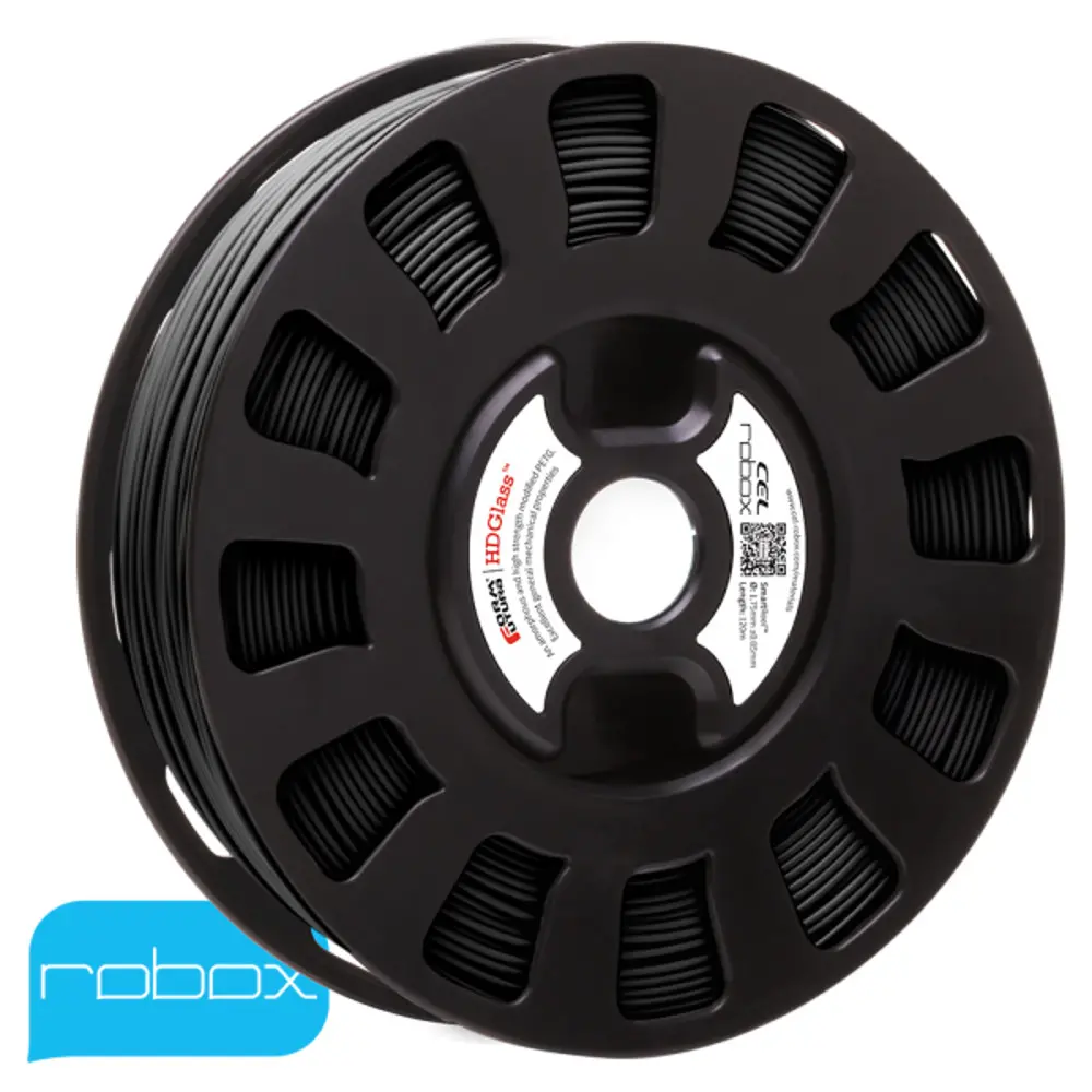 PETG HDGLASS TRANSPARENT BLACK HALF REEL