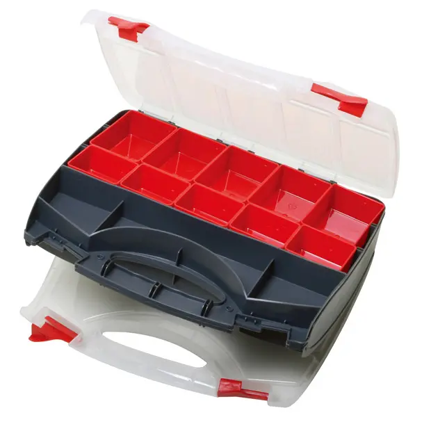 COMPARTMENT STORAGE CASE, DUAL SIDED, UP TO 31 COMPARTMENTS