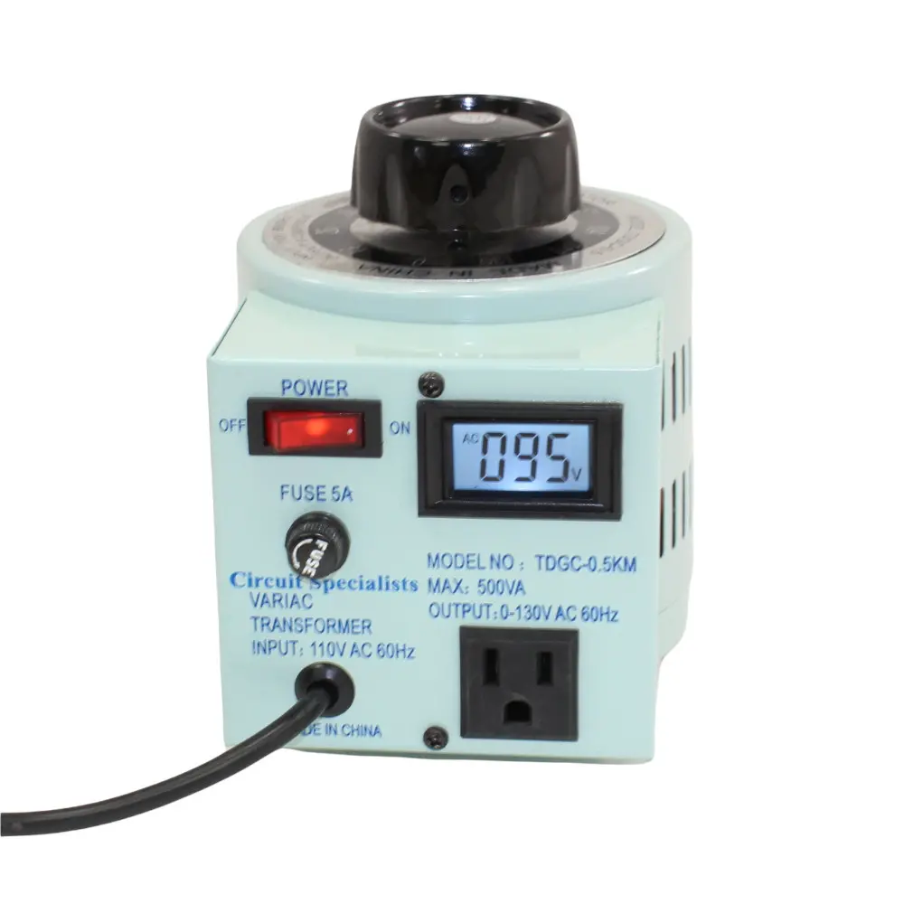 VARIAC VARIABLE OUTPUT AUTOTRANSFORMER WITH 5 AMP MAX OUTPUT