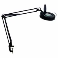 MAGNIFIER WORKBENCH LAMP - BLACK, 5 DIOPTER
