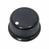 KNOB BLACK .7IN X .38IN