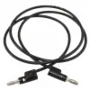 BANANA PLUG PATCH CORD (BLACK)