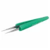 TWEEZER, ESD-SAFE, SOFT-GRIP, FINE TIP