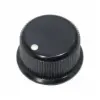 KNOB BLACK .7IN X .38IN