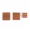 PREMIUM COPPER HEAT SINK FOR RASPBERRY PI (3 PIECES) - 1) 9MM X 9MM X 4MM  2) 14MM X 14MM X 4.5MM  3) 15MM X 15MM X 2MM