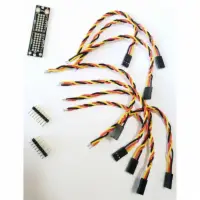 SERVO POWER BOARD (UNASSEMBELD WITH PINS AND MALE SERVO LEADS), COMPARABLE TO SERVOCITY # SC71350