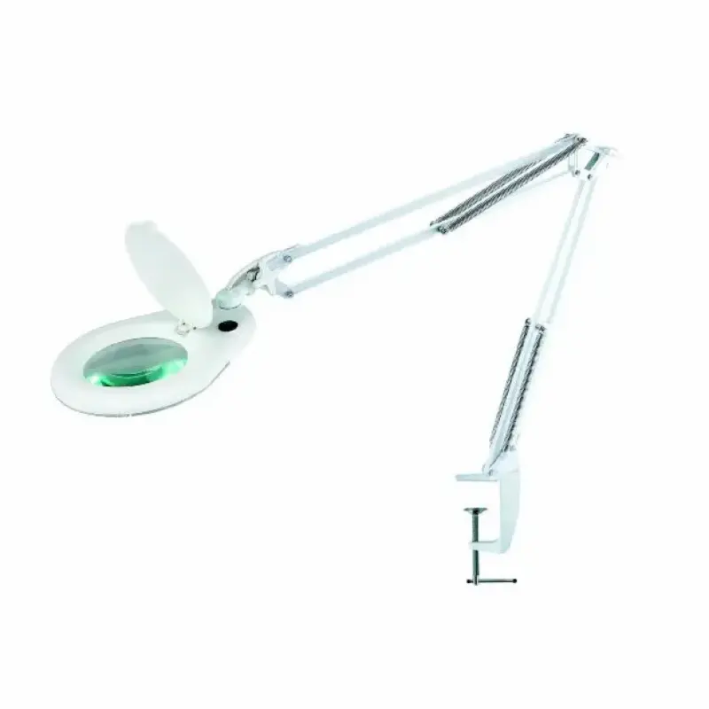 Magnifier Workbench Lamp - White..with Bench Clamp