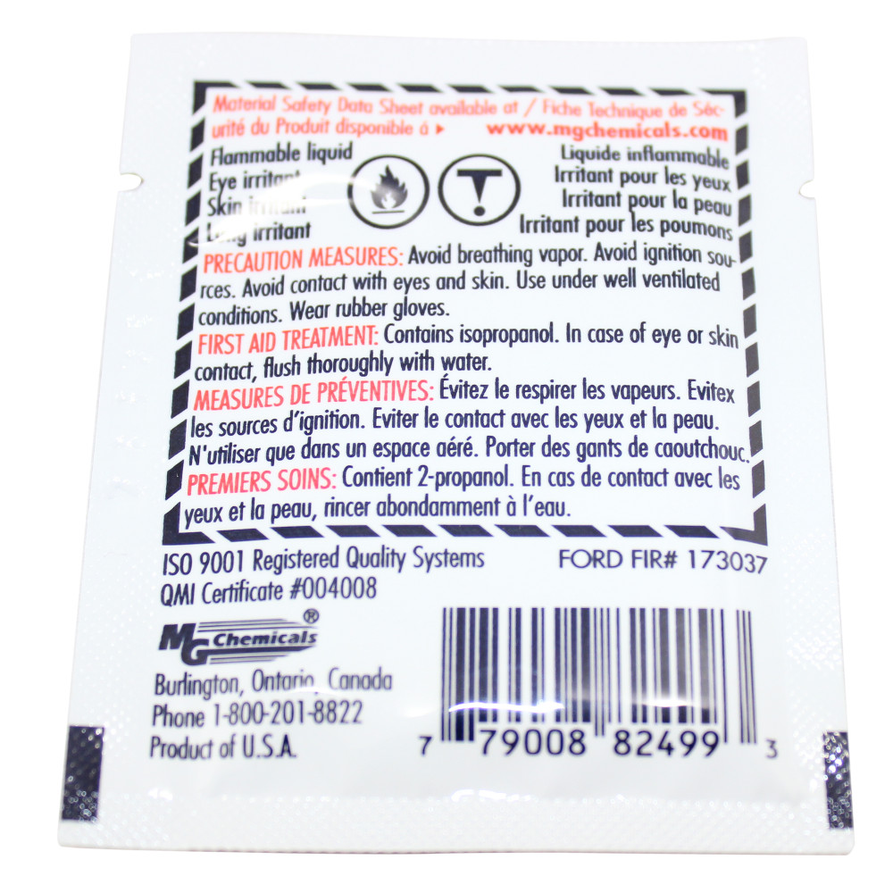 Isopropyl Alcohol Wipes - 25 Pack