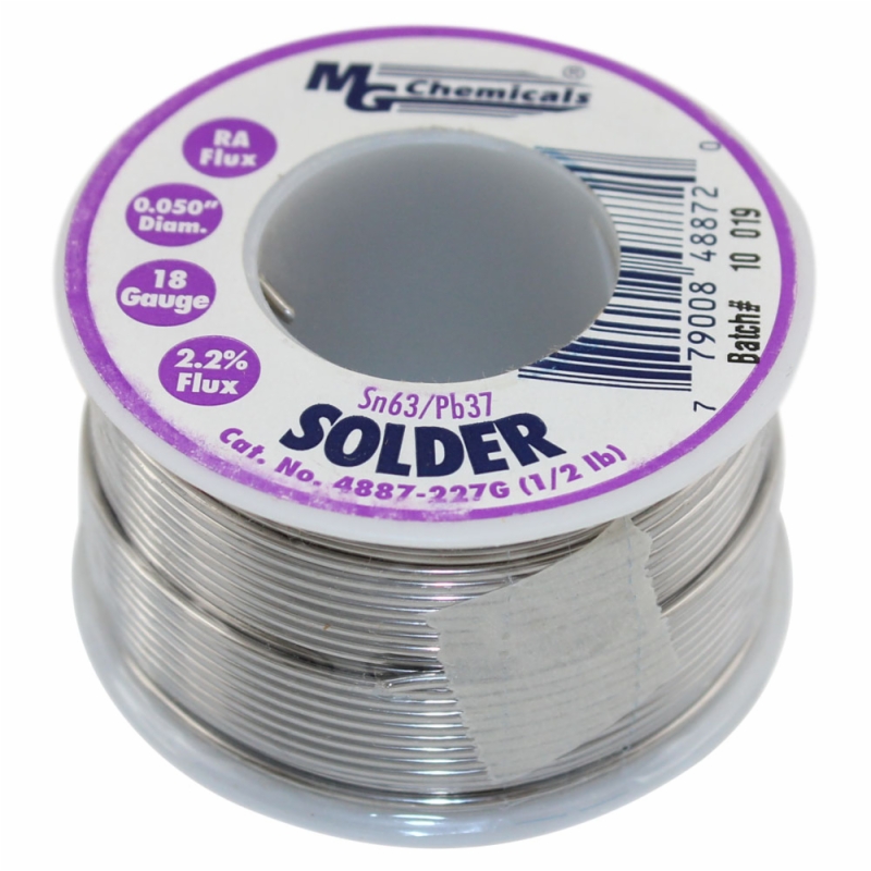 MG Chemicals 4887-227G 63/37 Lead Solder (227g/1.2mm) | Circuit