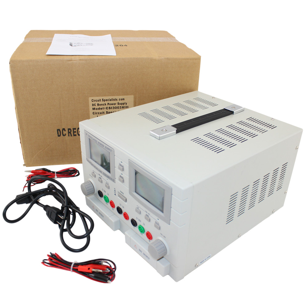 30 Volt Tri Output Linear DC Power Supply 3.0 Amps