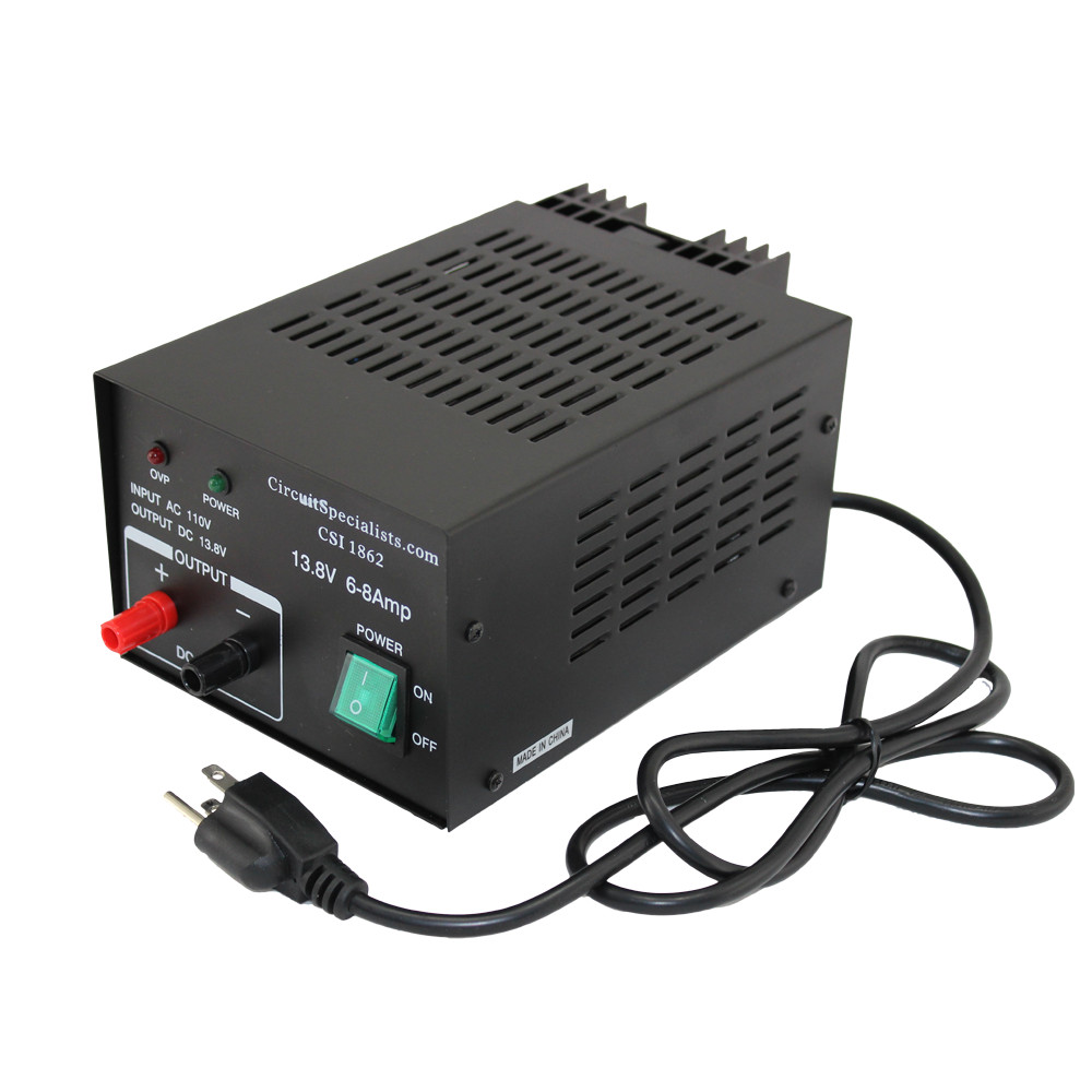 13.8 Volt DC 6.0 Amp Regulated Linear Power Supply