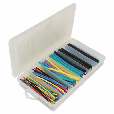 Stanz (TM) 850 Pcs 2:1 Heat Shrink Tubing Tube Sleeving Wrap Cable Wire 5 Color 12 Size