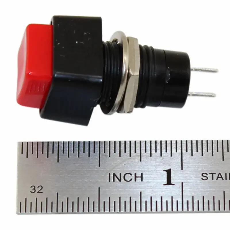 Brighte ELEKIBRUSH・ELEKILOTION RoHS Compliant Pushbutton Switch OFF-ON Red