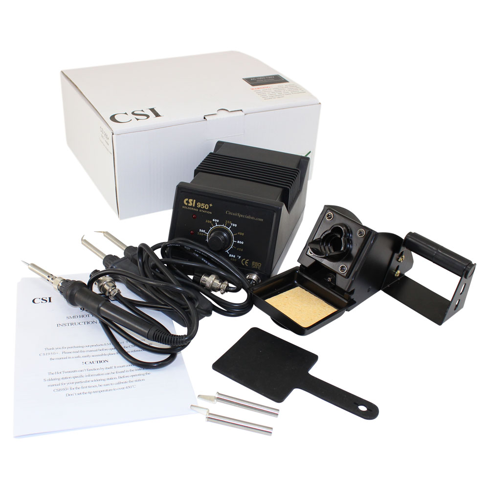 60 Watt Soldering Station with Iron & SMD Hot Tweezers from Circuit