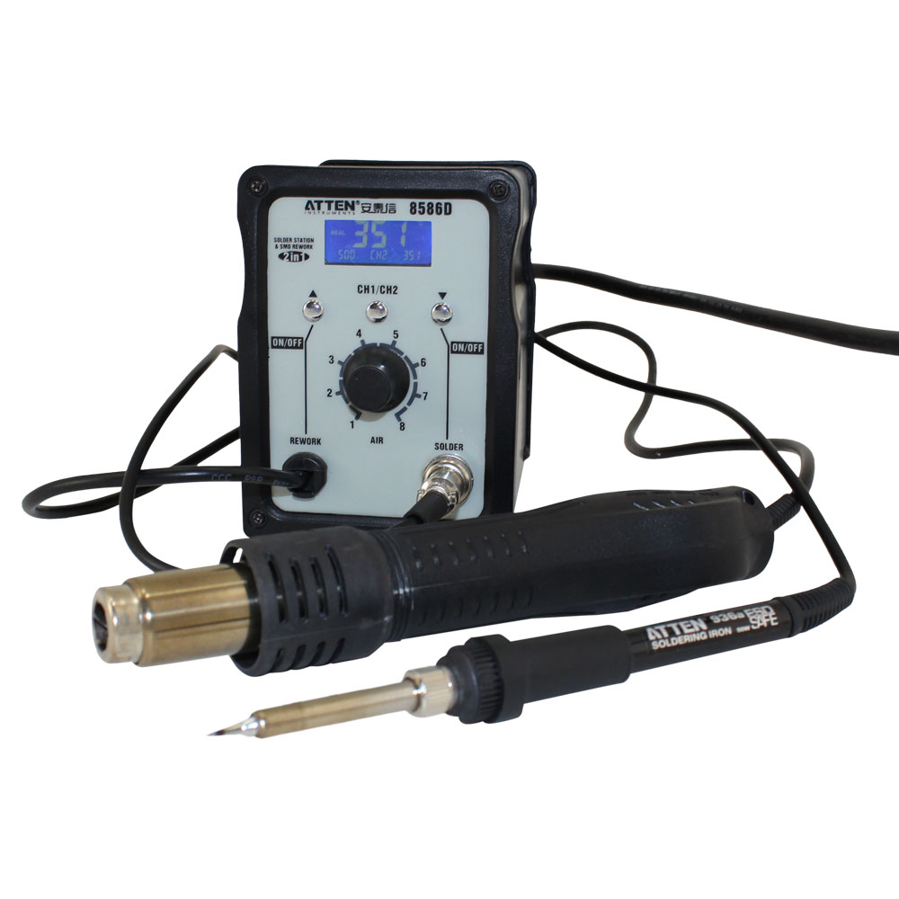 ATTEN 8586D Hot Air with Soldering Iron with Digital Display