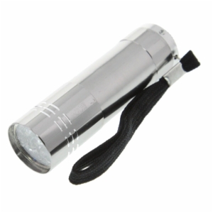 9 LED Flashlight Titanium Color