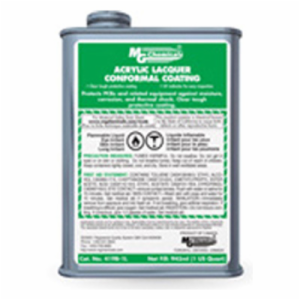 Clear acrylic lacquer conformal coating - 1 qt. liquid