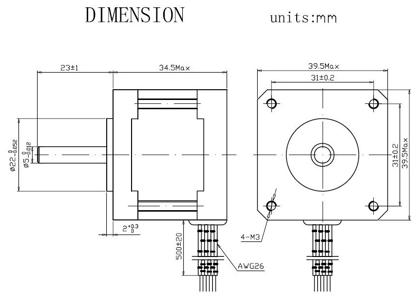 Nema Stepper Motor Size Chart